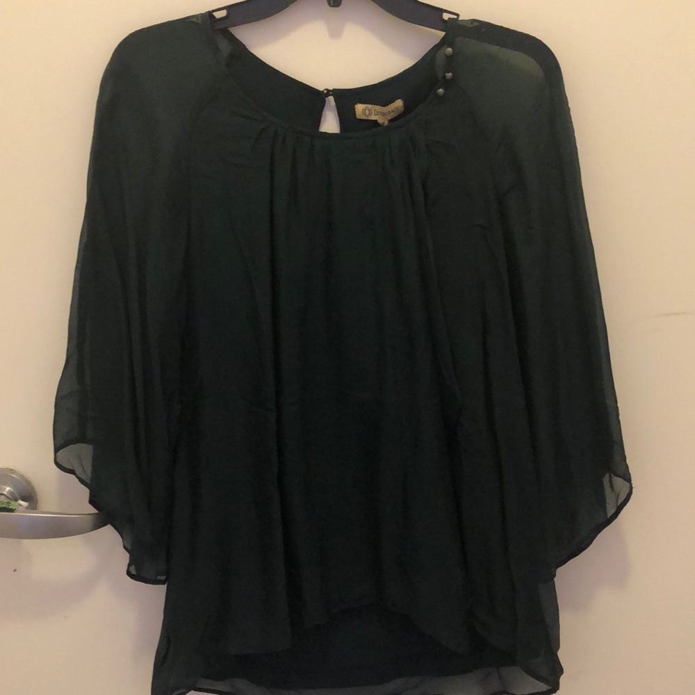 democracy green long sleeve shirt